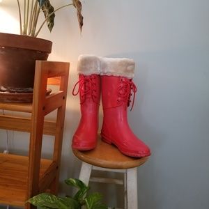 Muck Boot • Vintage Fur Lined Rubber Boots